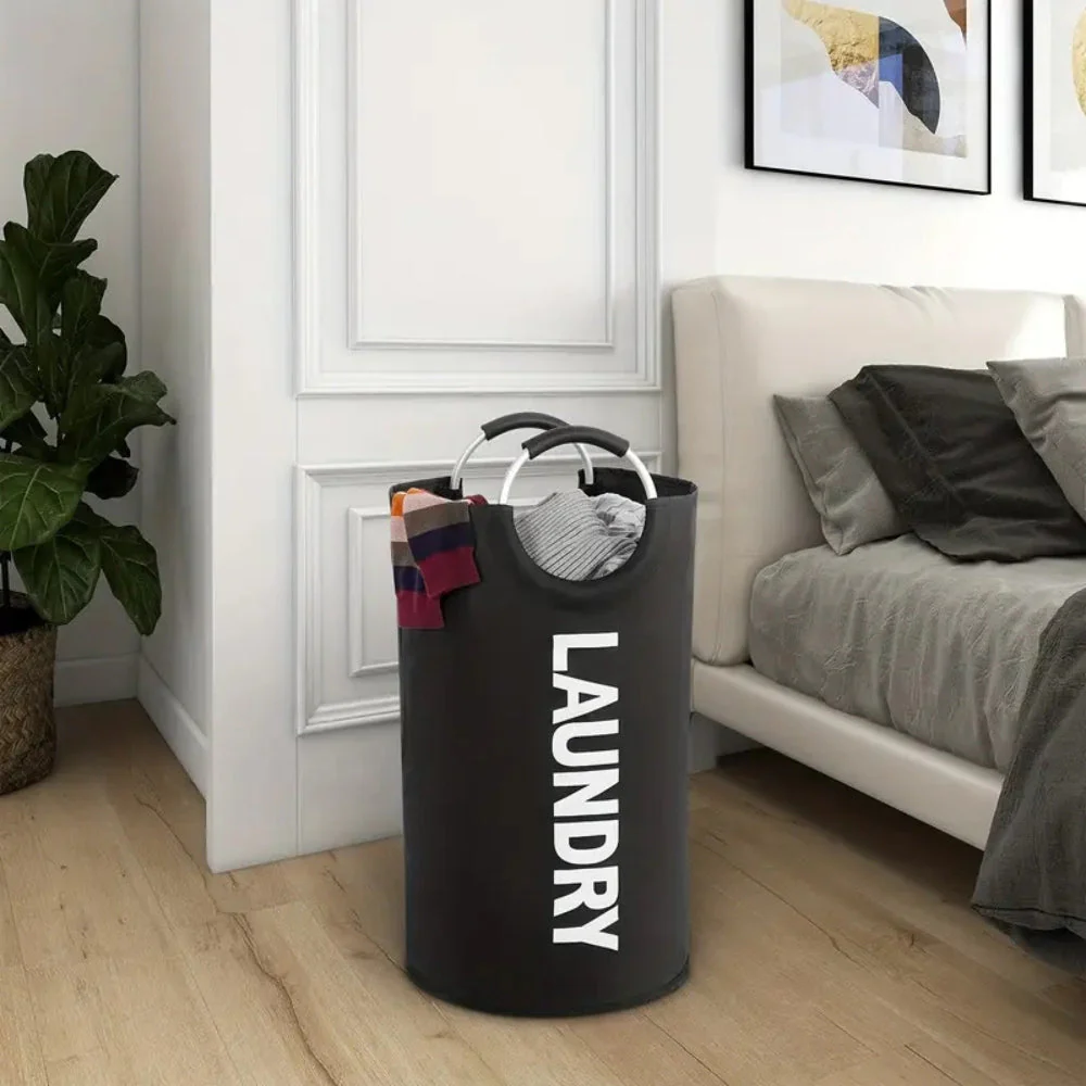 Collapsible Oxford Cloth Laundry Basket - Image 2