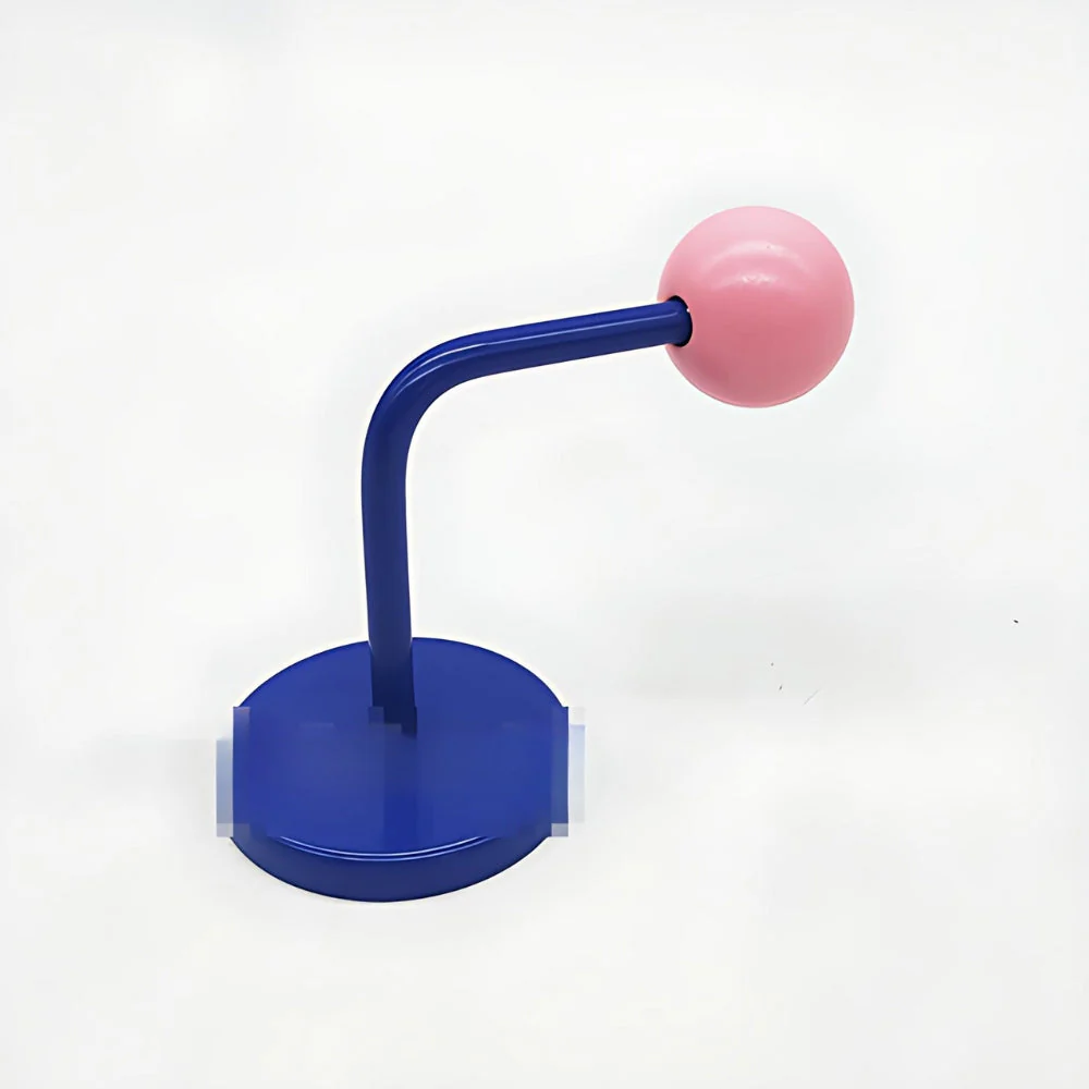 Colorful Magnetic Wooden Ball Hooks Home Storage - Image 2