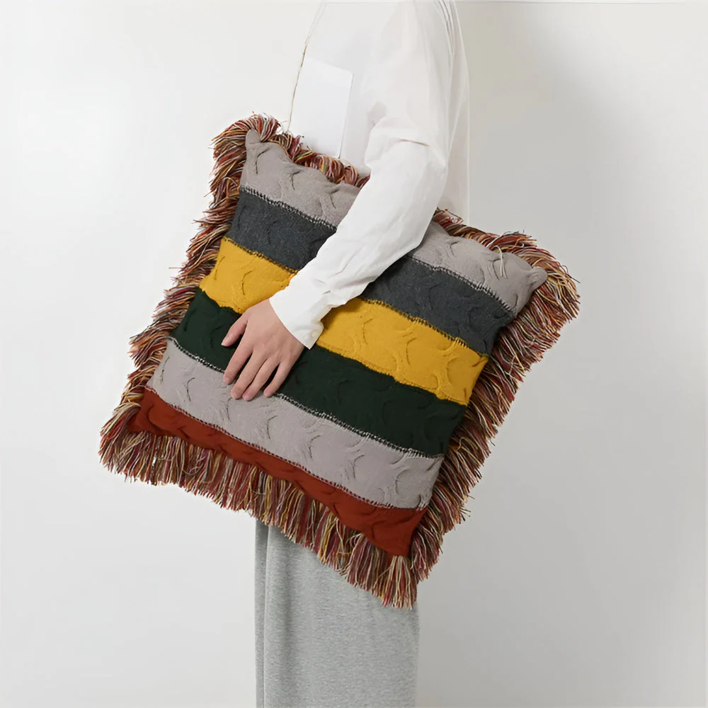 Colorful Radiance Knit Cushion