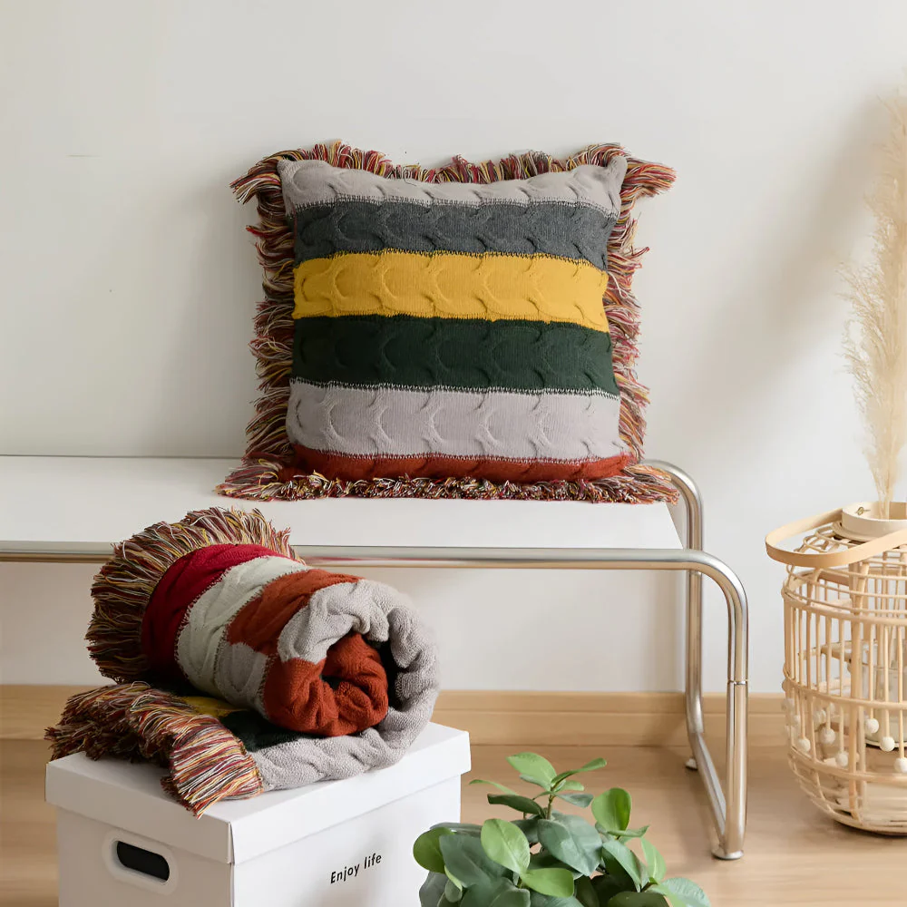 Colorful Radiance Knit Cushion - Image 7