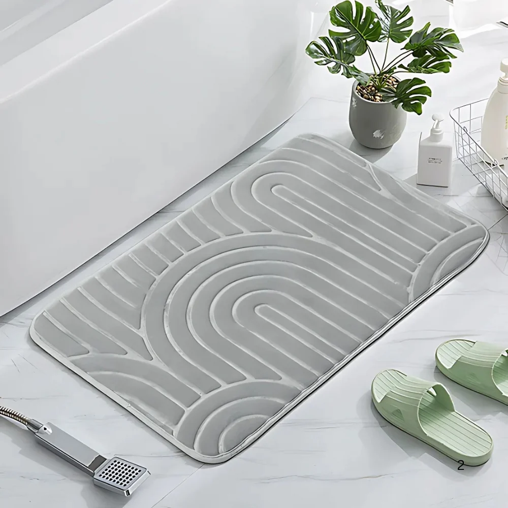 Concentric Arches Cashmere Bath Mat - Image 3