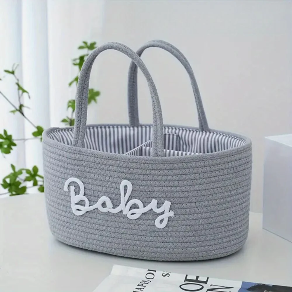 Cotton Rope Baby Caddy Organizer - Image 3