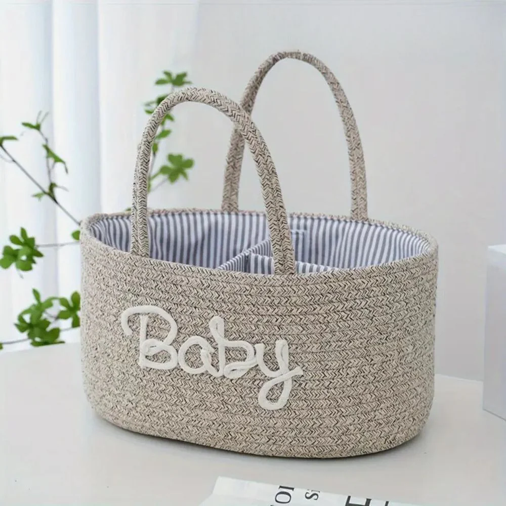 Cotton Rope Baby Caddy Organizer - Image 4