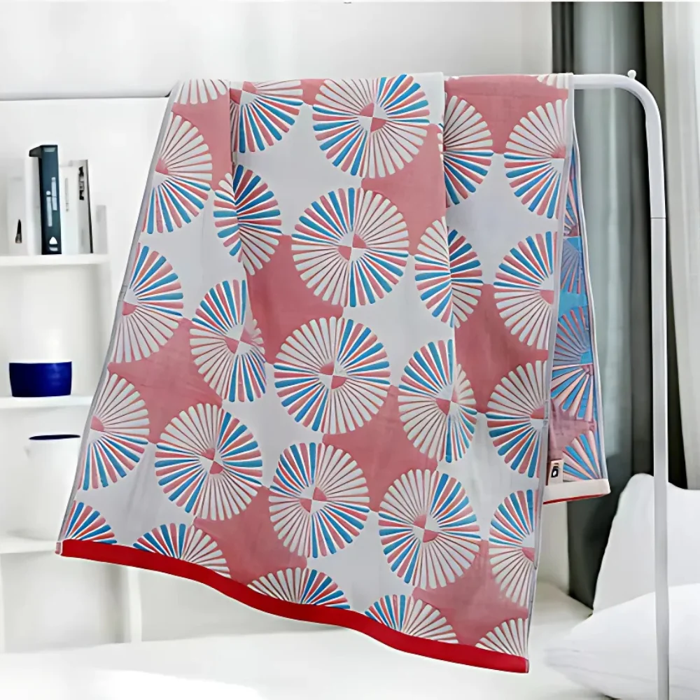 Dahlia Blossom Cotton Bath Towel - Image 2