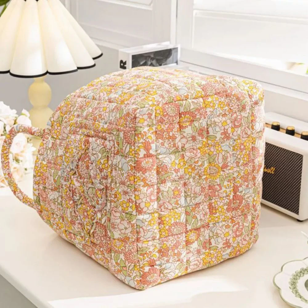 Delicate Floral Canvas Storage Basket - Image 12