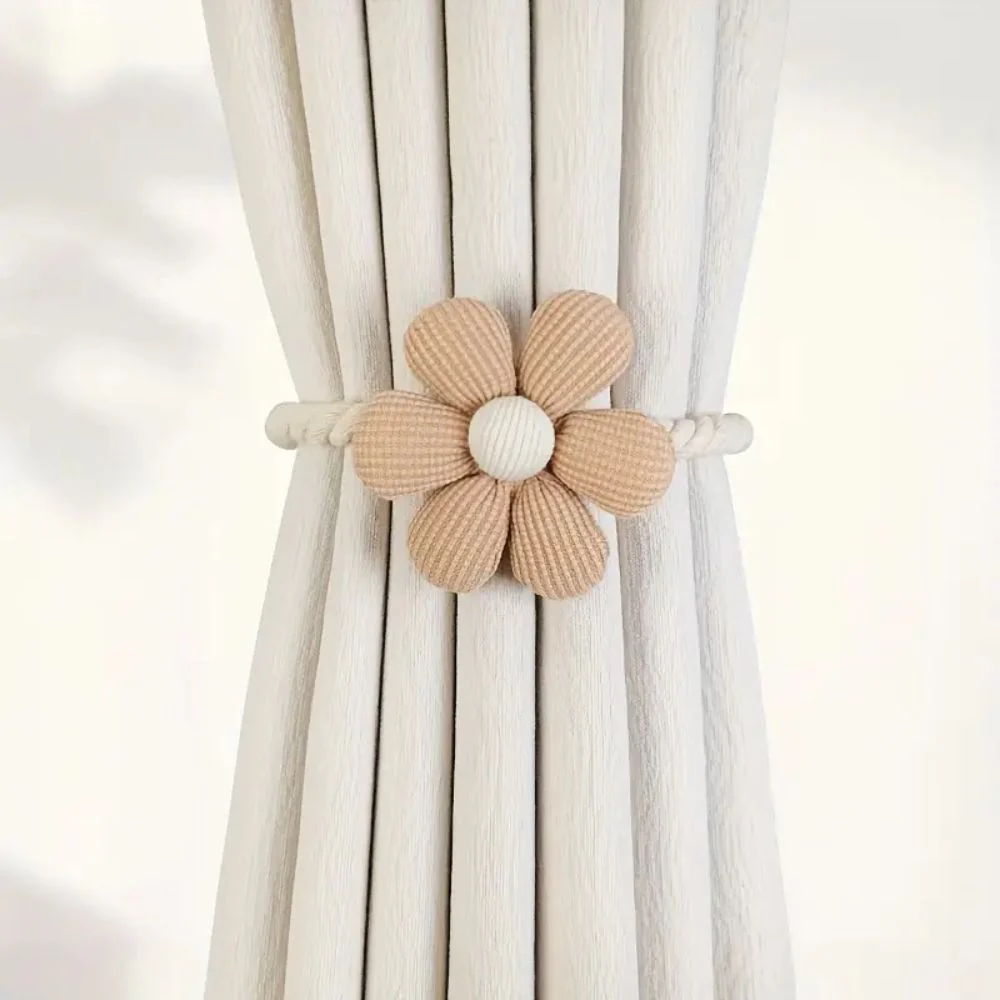 Delicate Flower Magnetic Curtain Tie Back | 2Pcs Set - Image 4