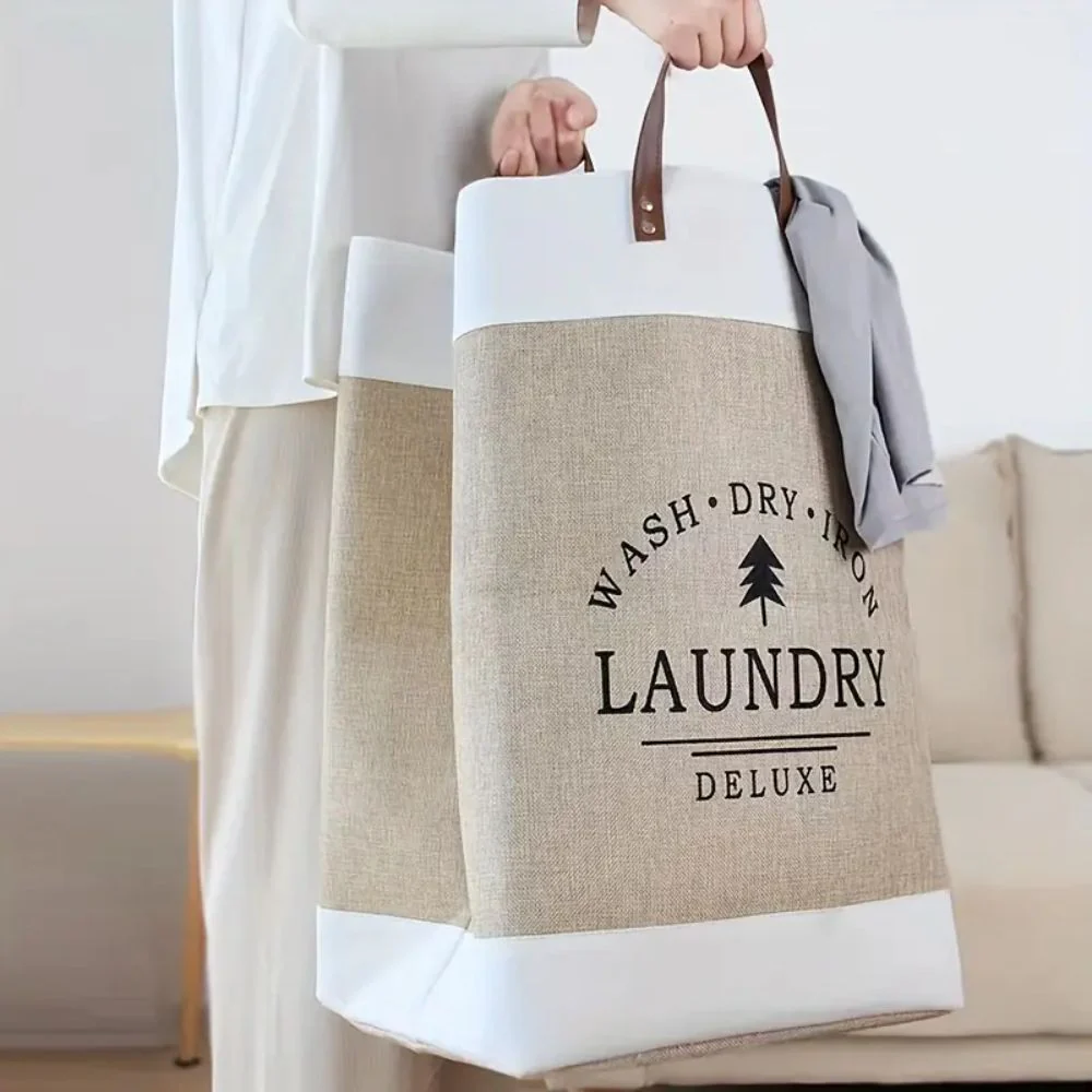 Deluxe Freestanding Laundry Basket - Image 6