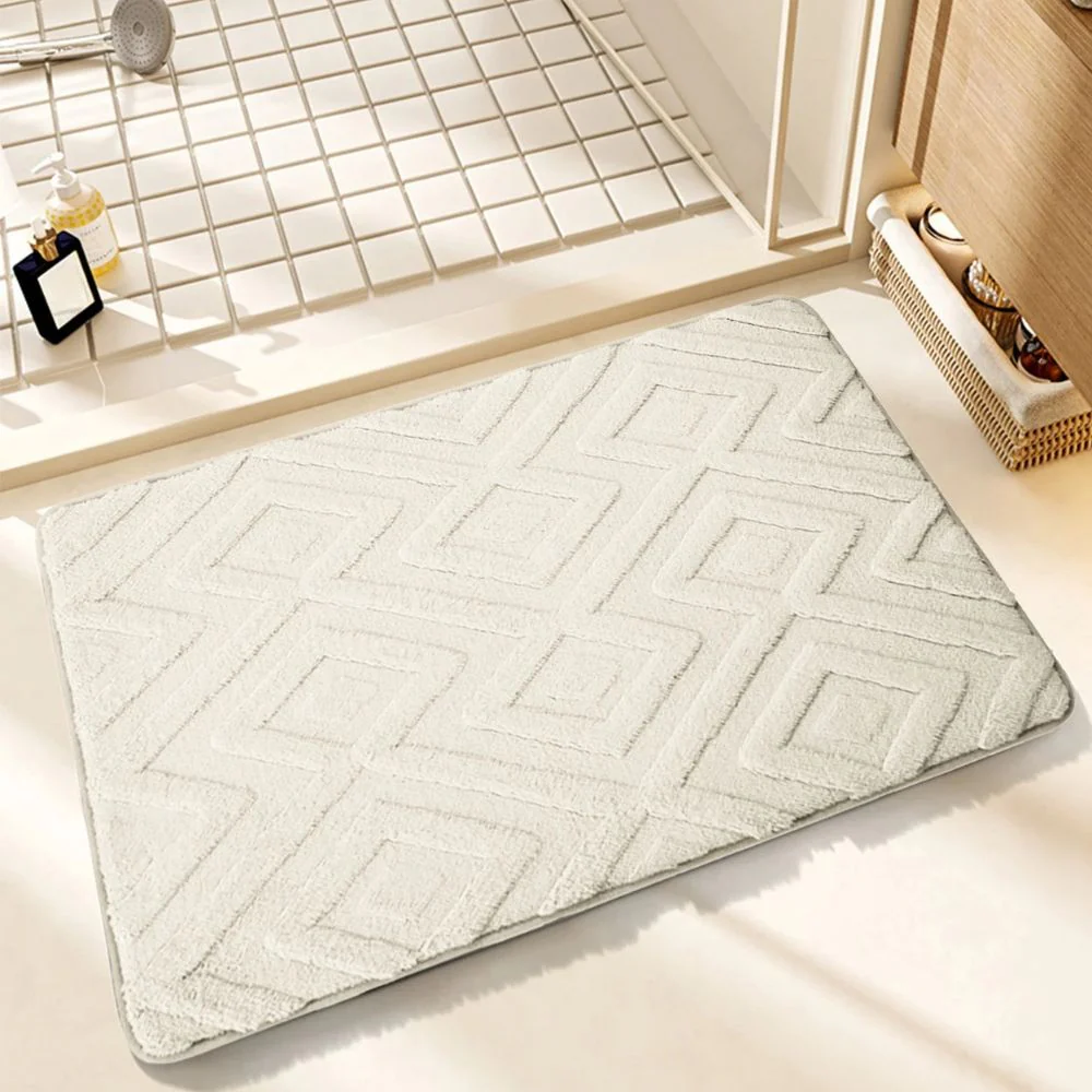 Diamond Jacquard Bath Mat - Image 8