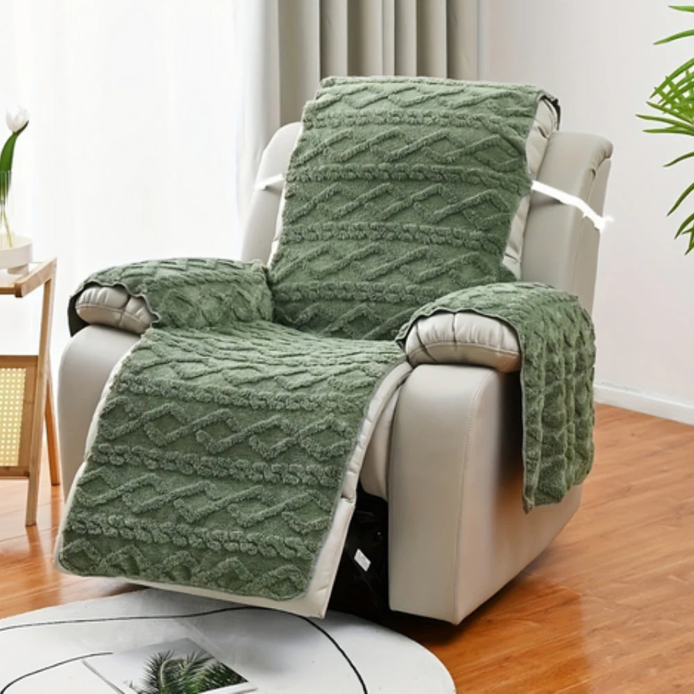 Diamond Pattern Recliner Slipcover - Image 3