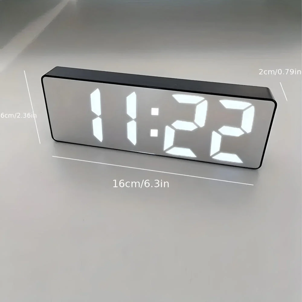 Digital LED Mirror Alarm Clock - Image 8