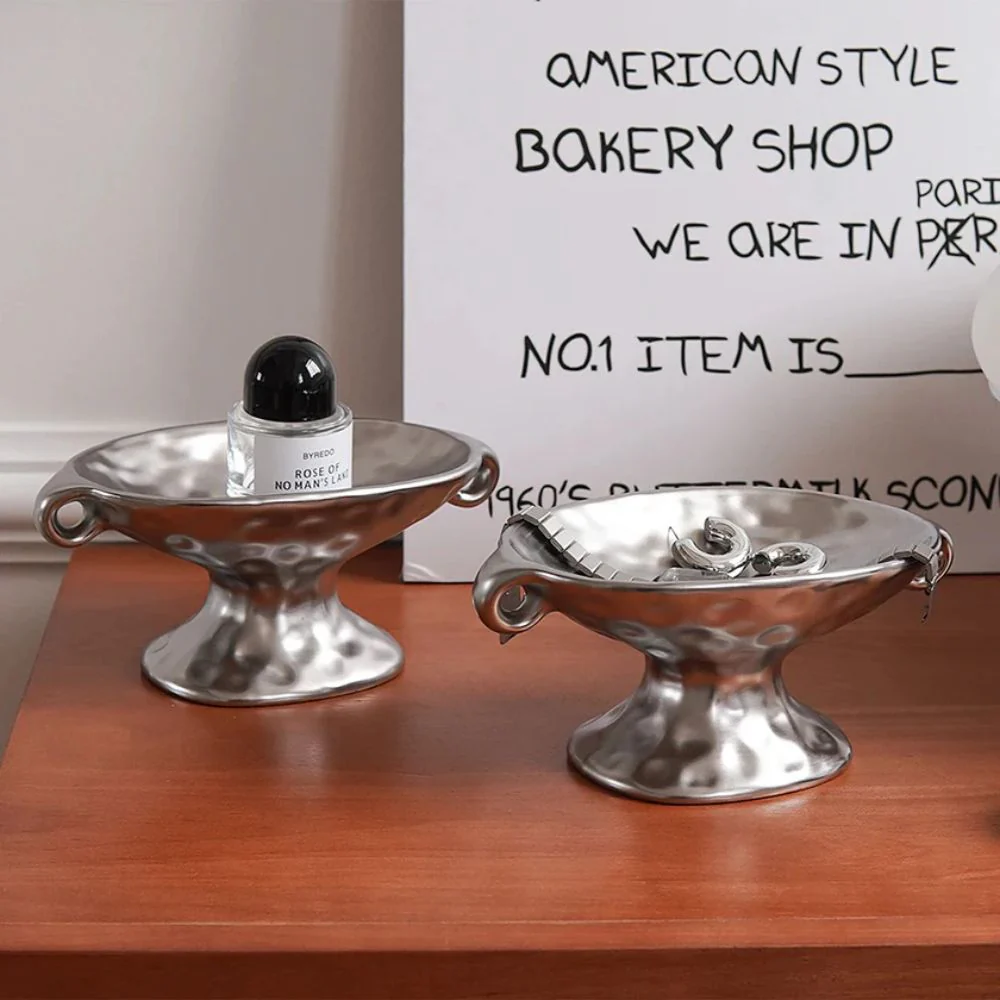 Dual-Ear Ceramic Oval Organizer