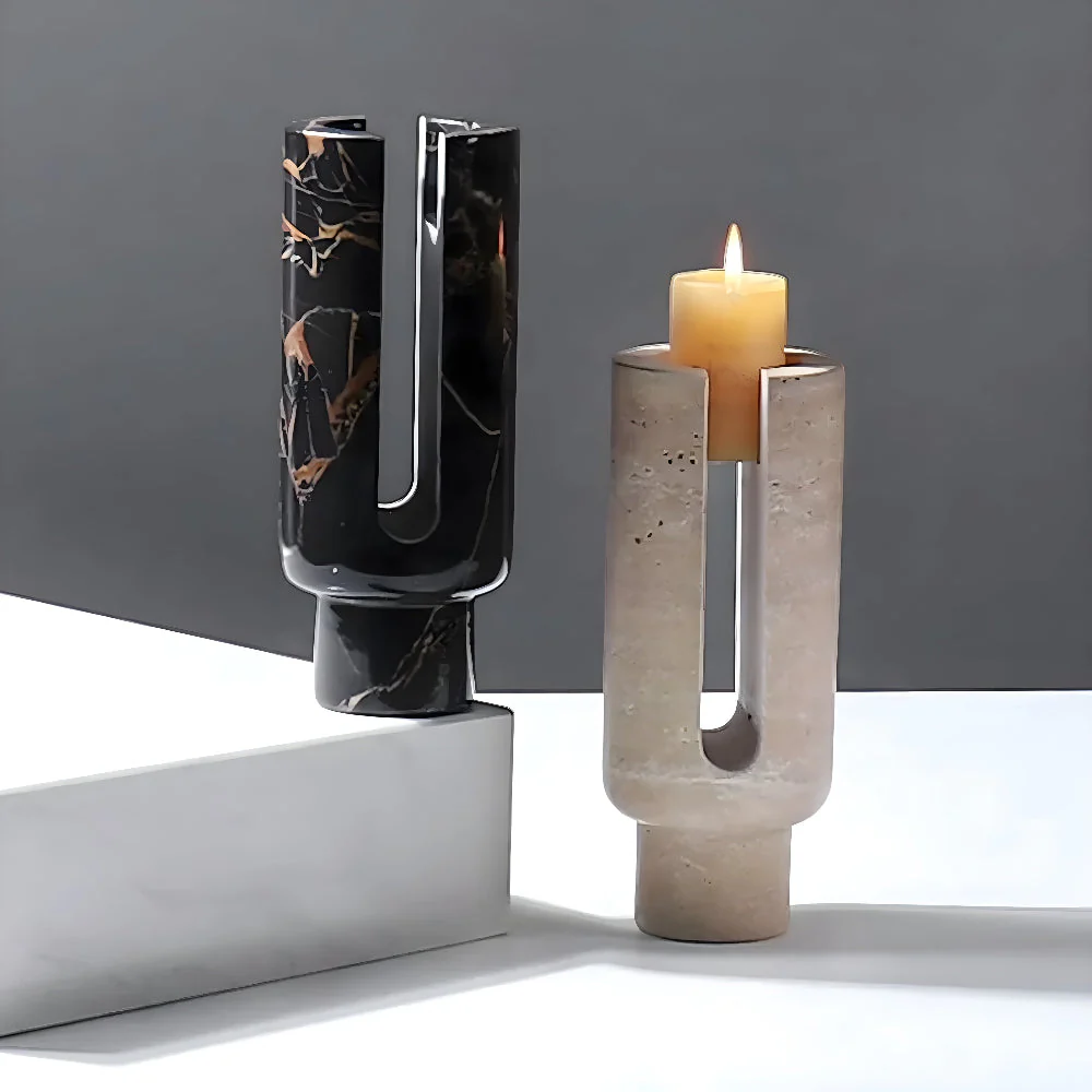 Eclipse Marble Candle Holder - Image 3