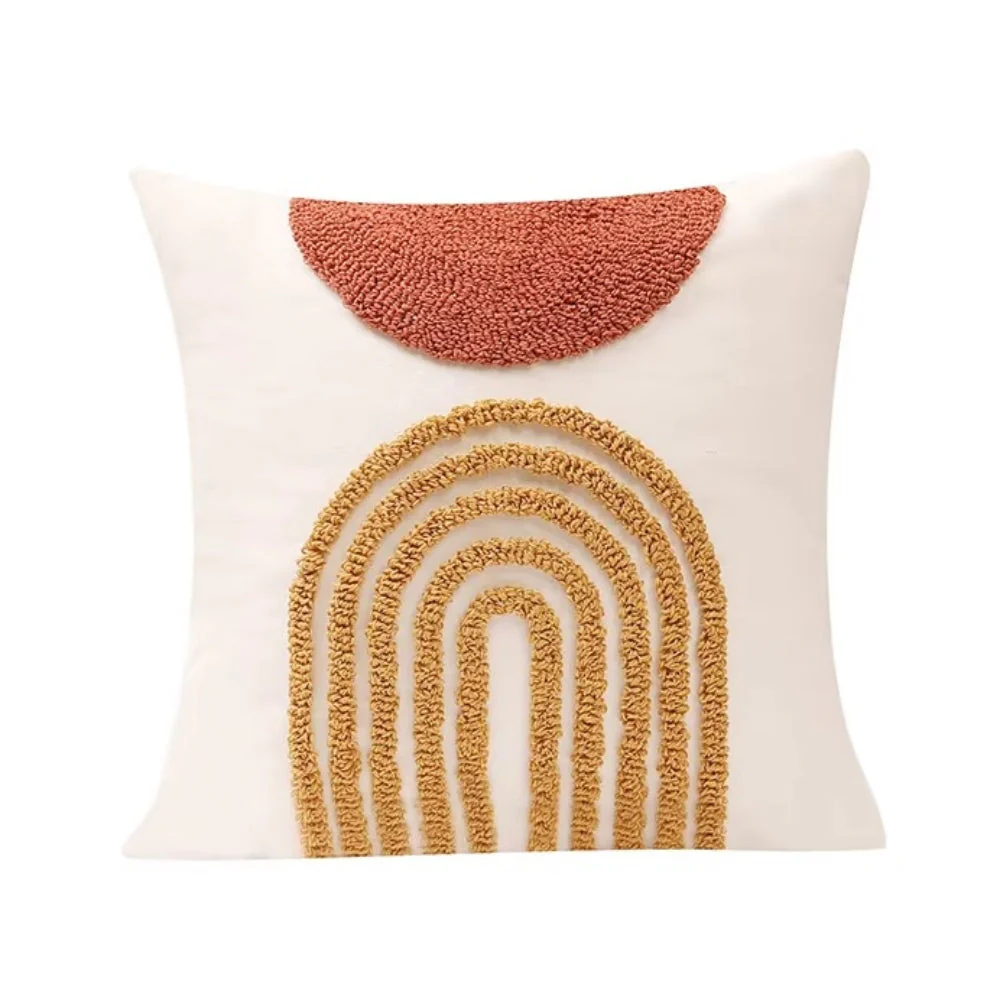 Eden Geometric Embroidery Cushion Cover - Image 4