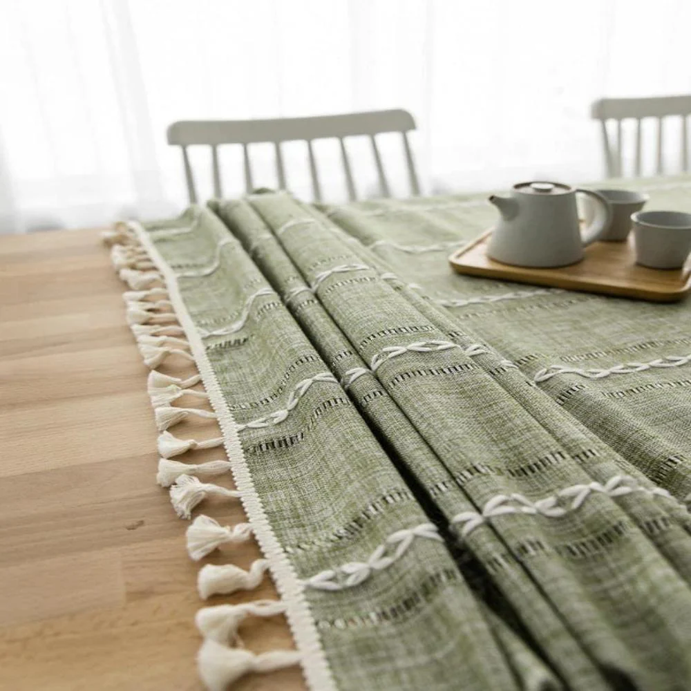 Elegant Cotton Linen Tablecloth - Image 10