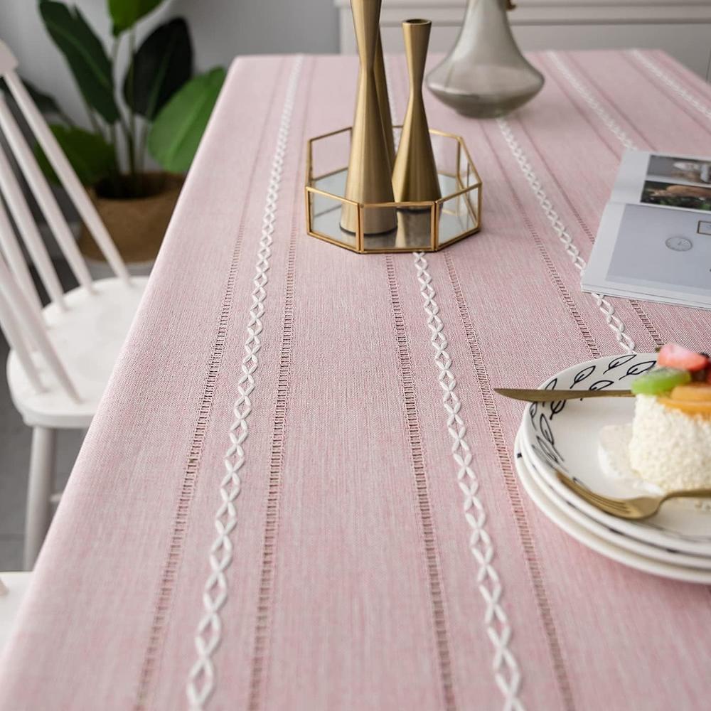 Elegant Cotton Linen Tablecloth - Image 3