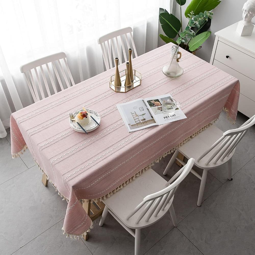 Elegant Cotton Linen Tablecloth - Image 4
