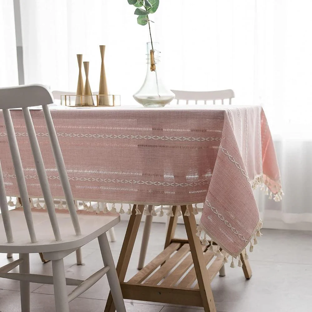 Elegant Cotton Linen Tablecloth - Image 5