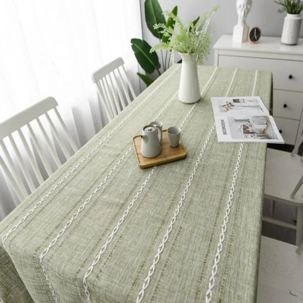 Elegant Cotton Linen Tablecloth - Image 7