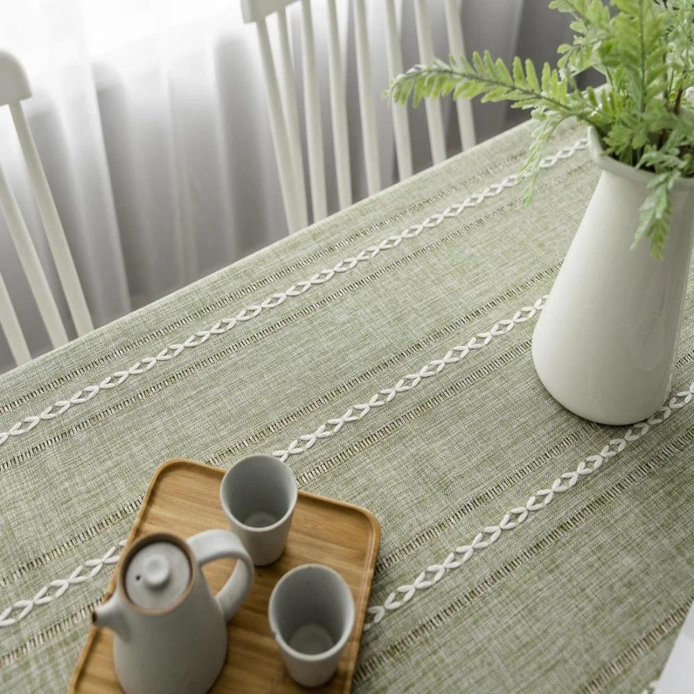 Elegant Cotton Linen Tablecloth - Image 9