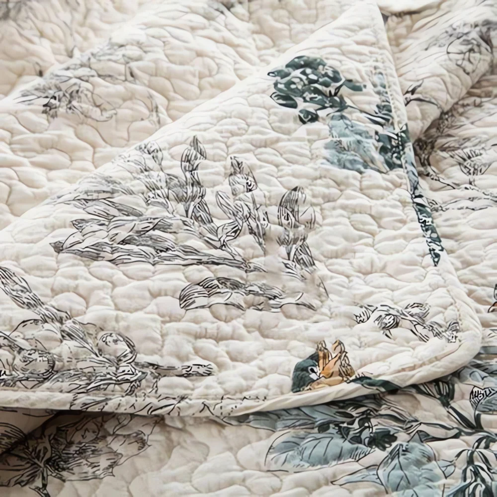 Elegant Floral Coverlet - Image 6
