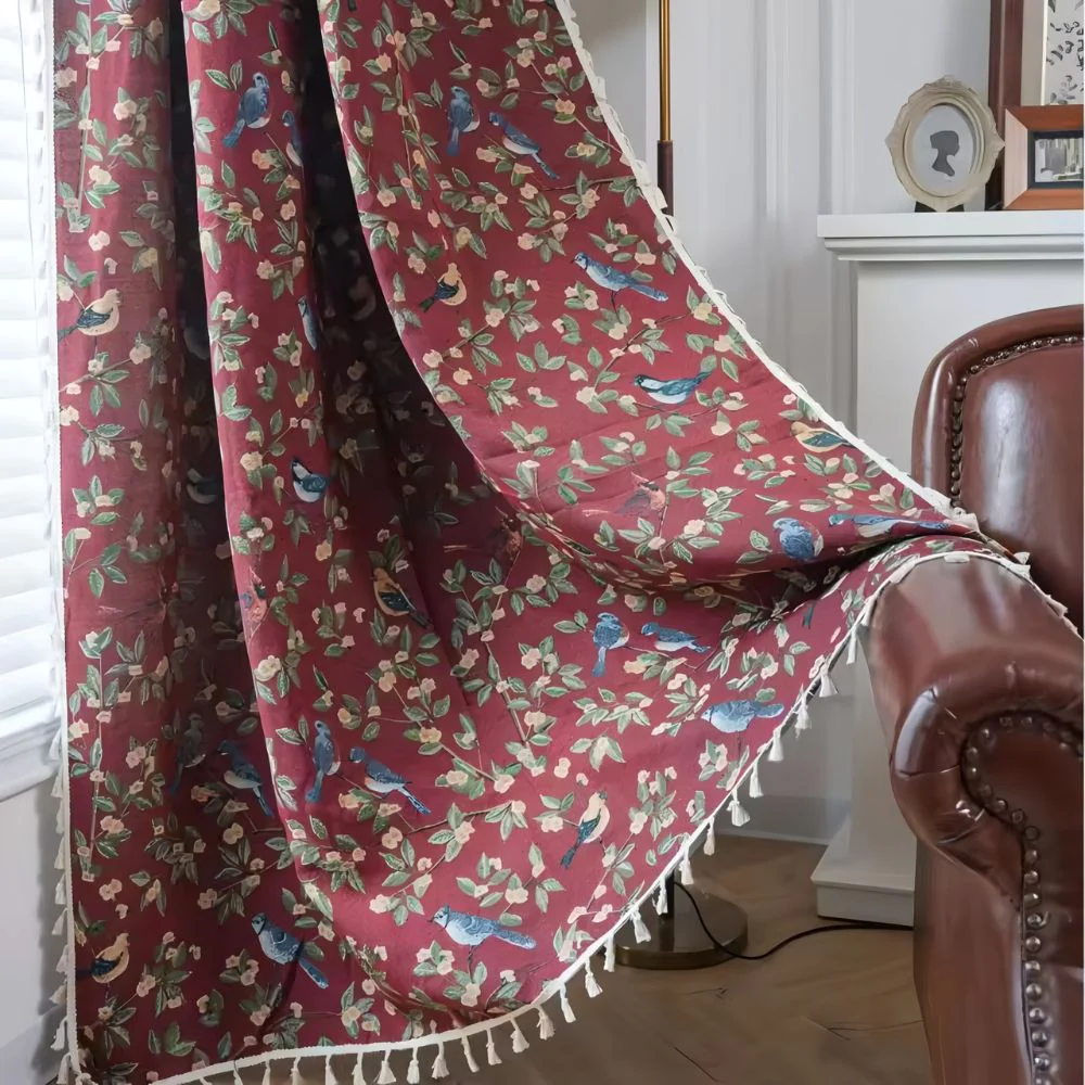 Wildflower Weave Tassel Curtain - Image 4