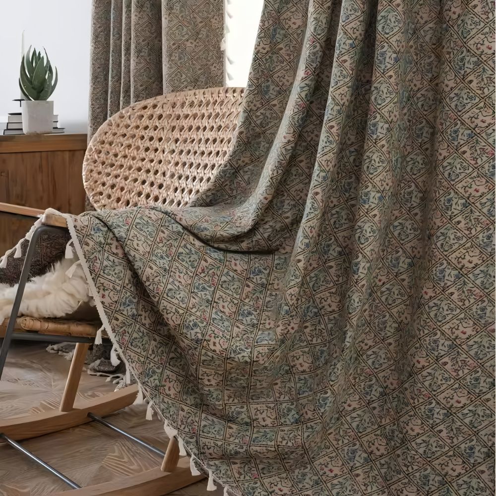 Wildflower Weave Tassel Curtain - Image 6