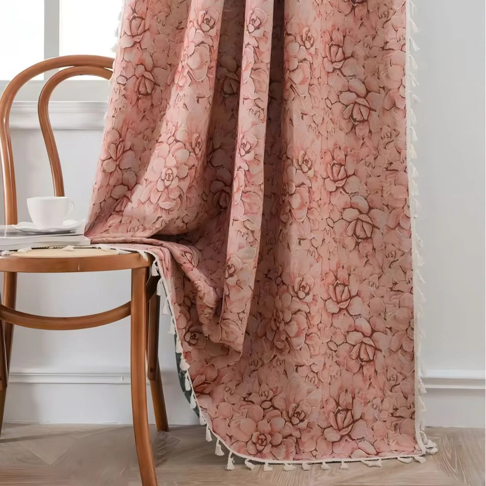 Wildflower Weave Tassel Curtain - Image 7