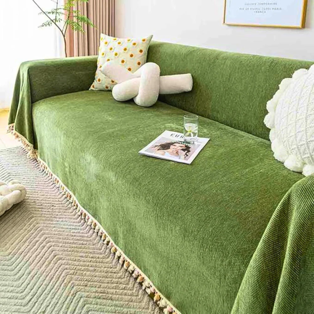 Elegant Plush Sofa Blanket Shield - Image 2