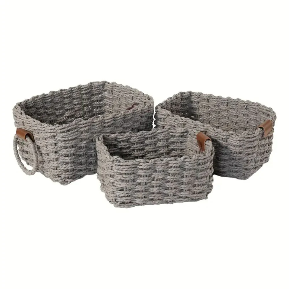 Elegant Rattan Weave Basket Set - Image 10