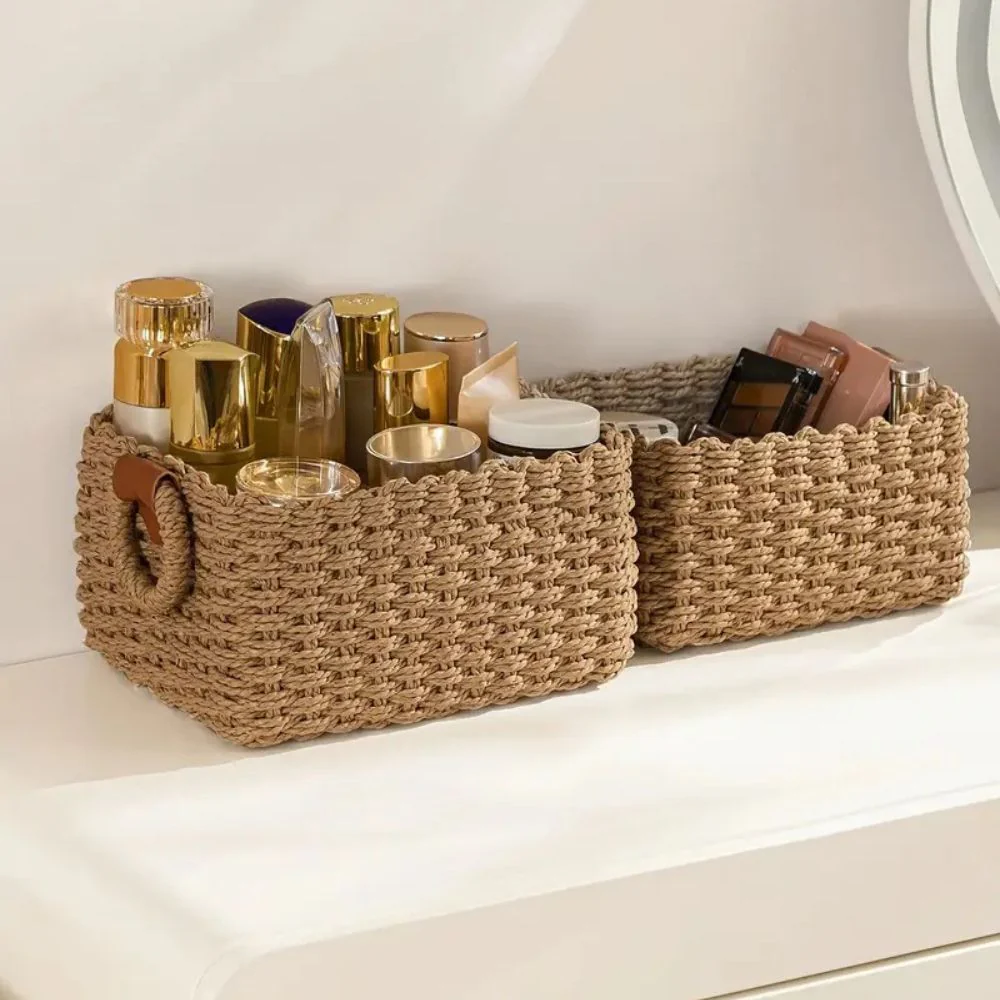 Elegant Rattan Weave Basket Set - Image 6