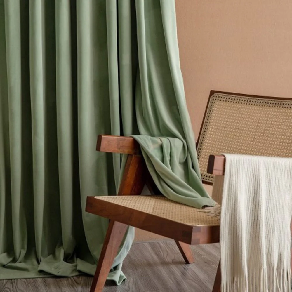 Elegant Soft Velvet Curtain Drapes - Image 3