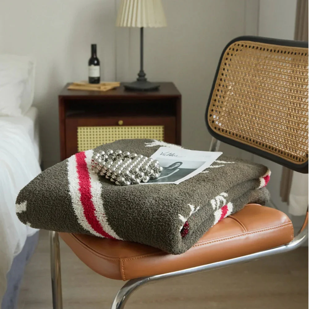 Elysian Deer Stagline Throw Blanket - Image 3