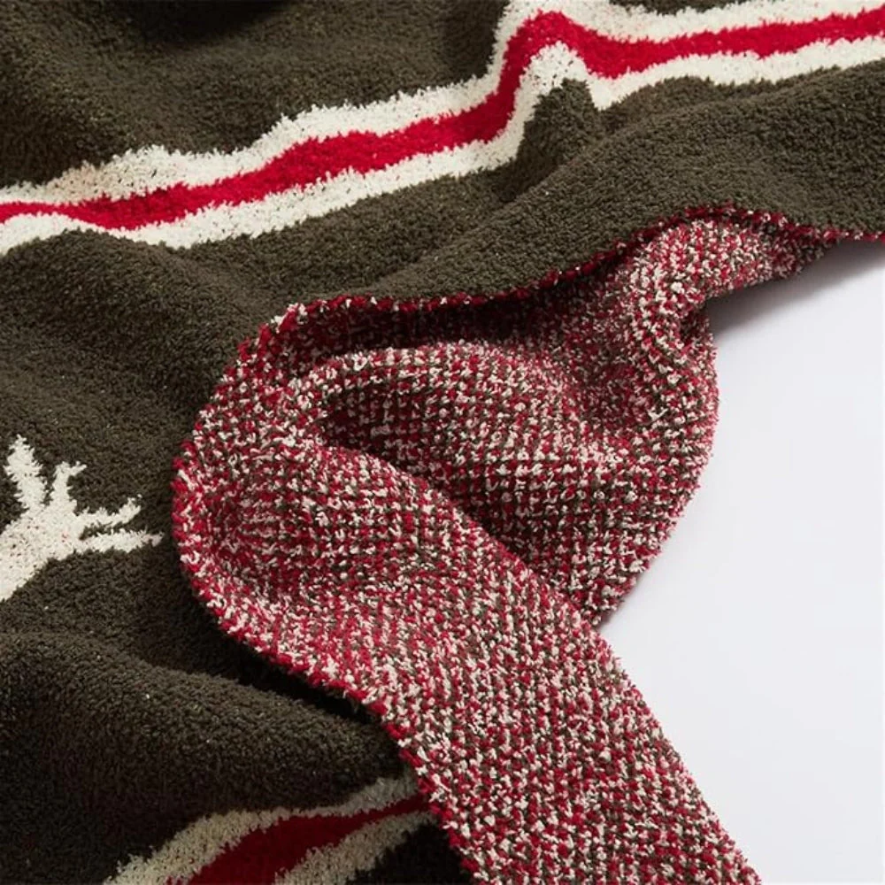 Elysian Deer Stagline Throw Blanket - Image 4