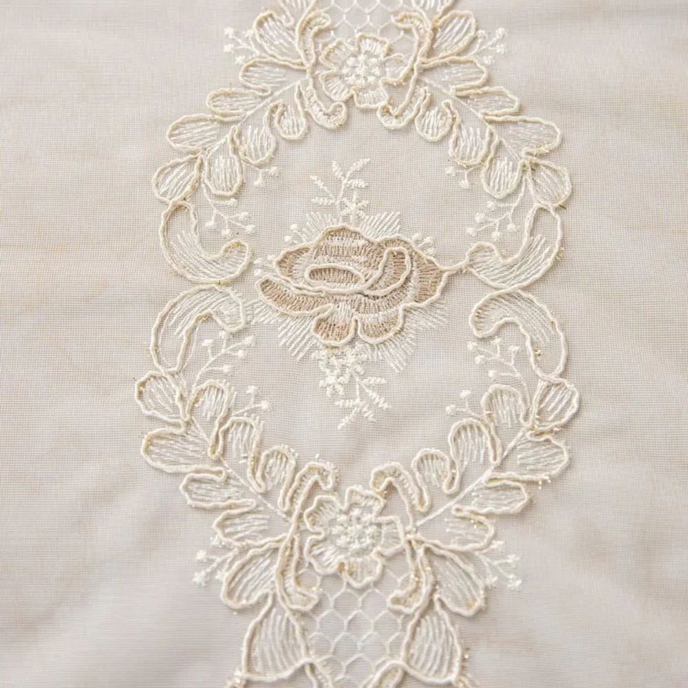 Elyvia Embroidered Classic Sheer Lace Curtain - Image 4