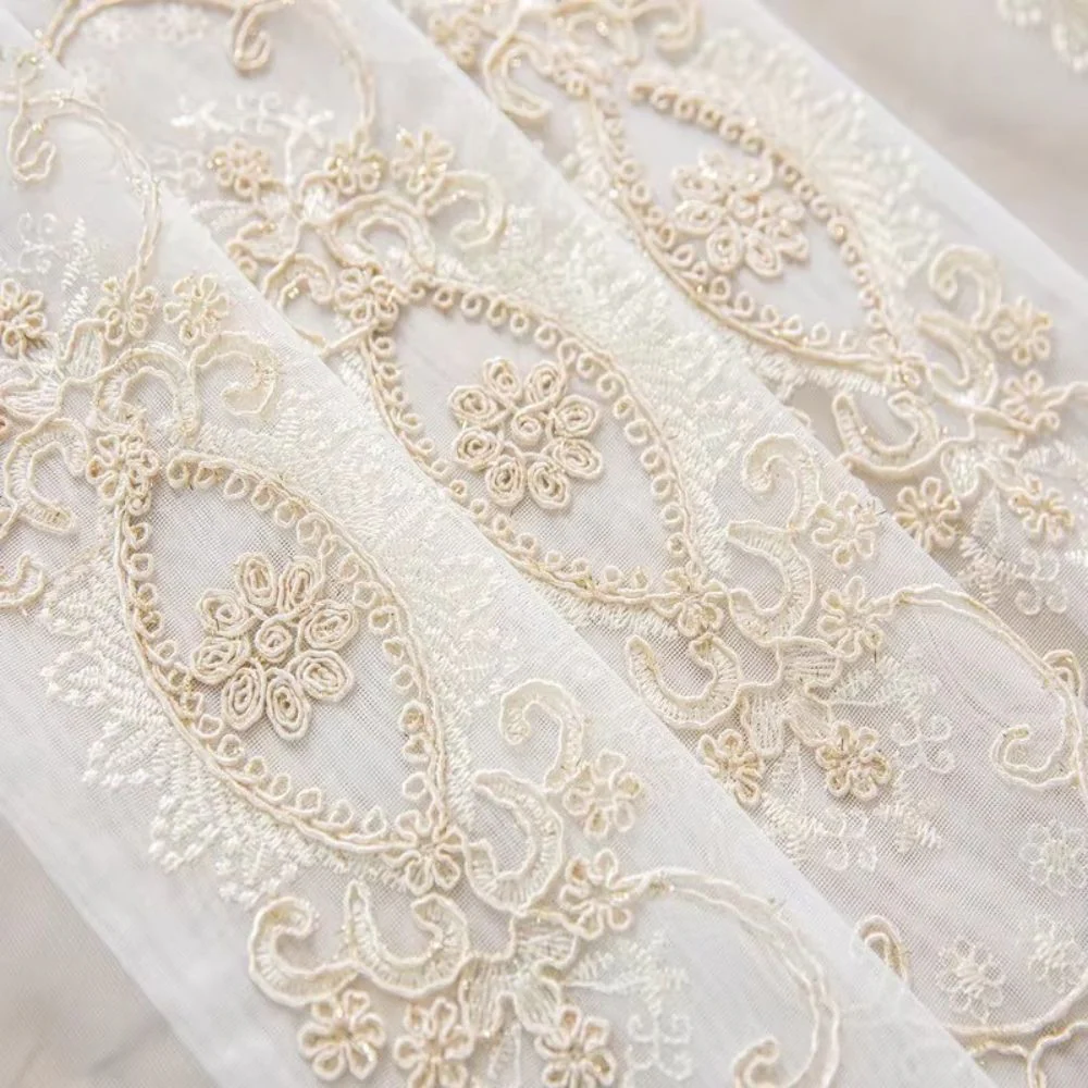 Elyvia Embroidered Classic Sheer Lace Curtain - Image 7