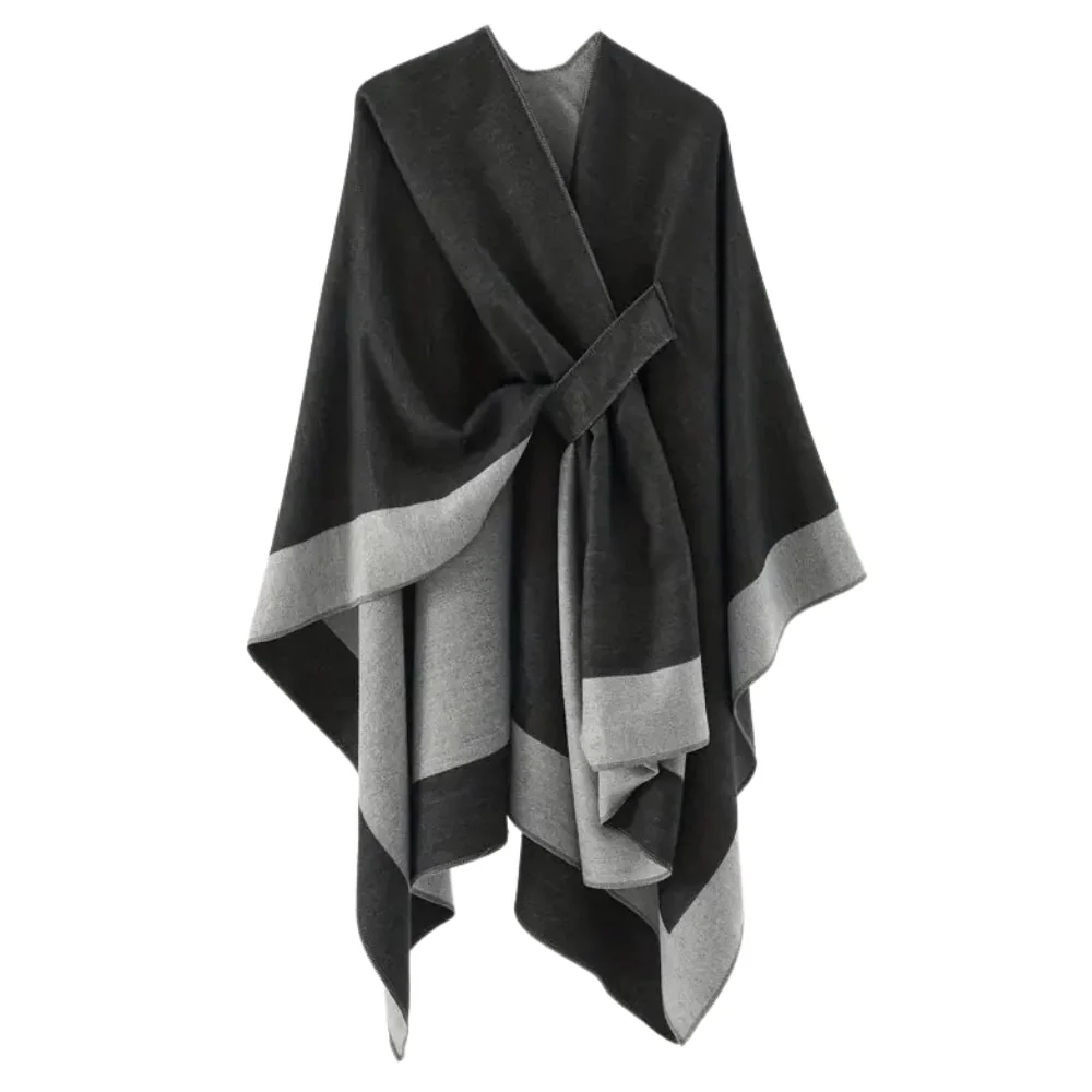 Emiree Stylish Draped Poncho - Image 7