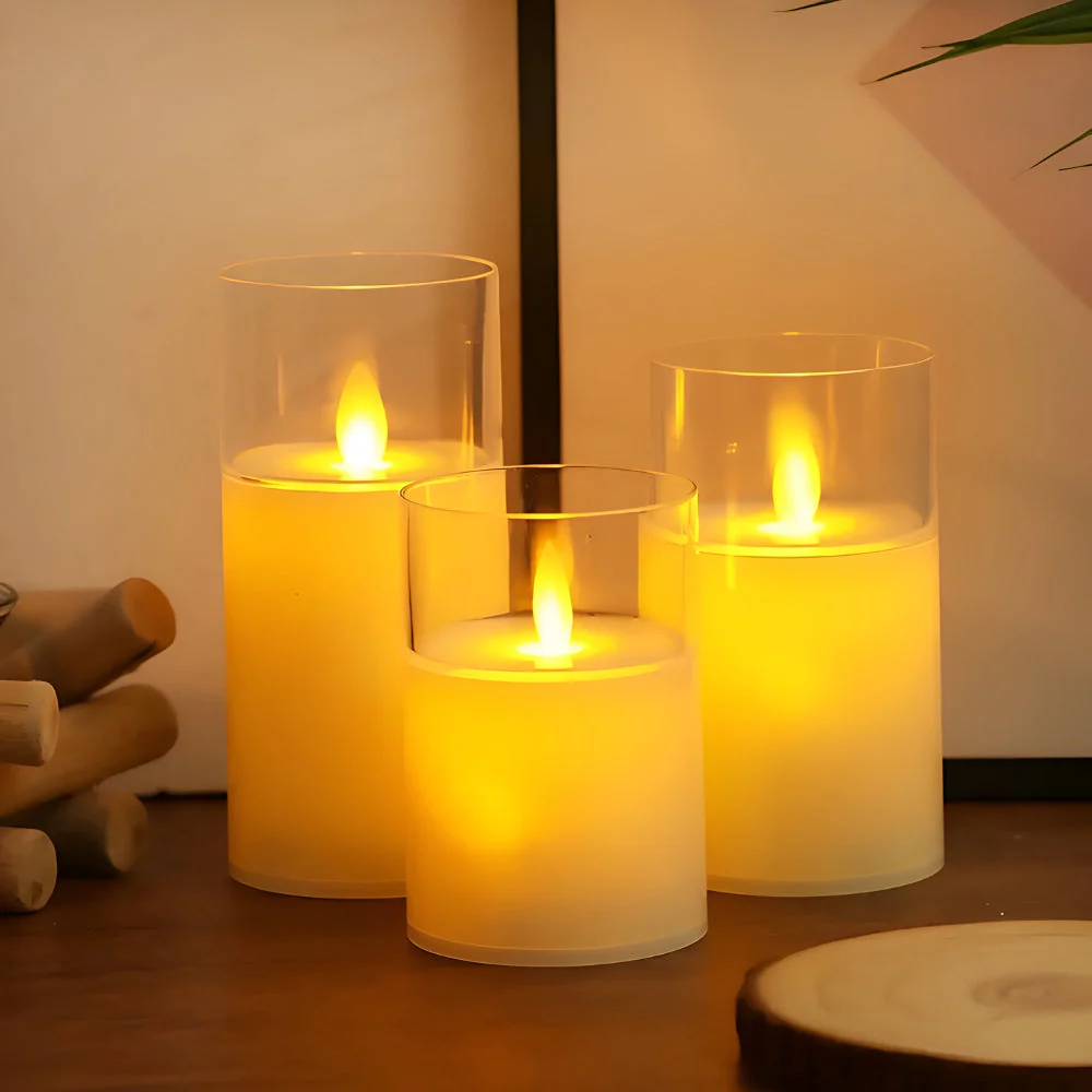 Ethereal 3D Flameless Candle | 3pcs Set - Image 10
