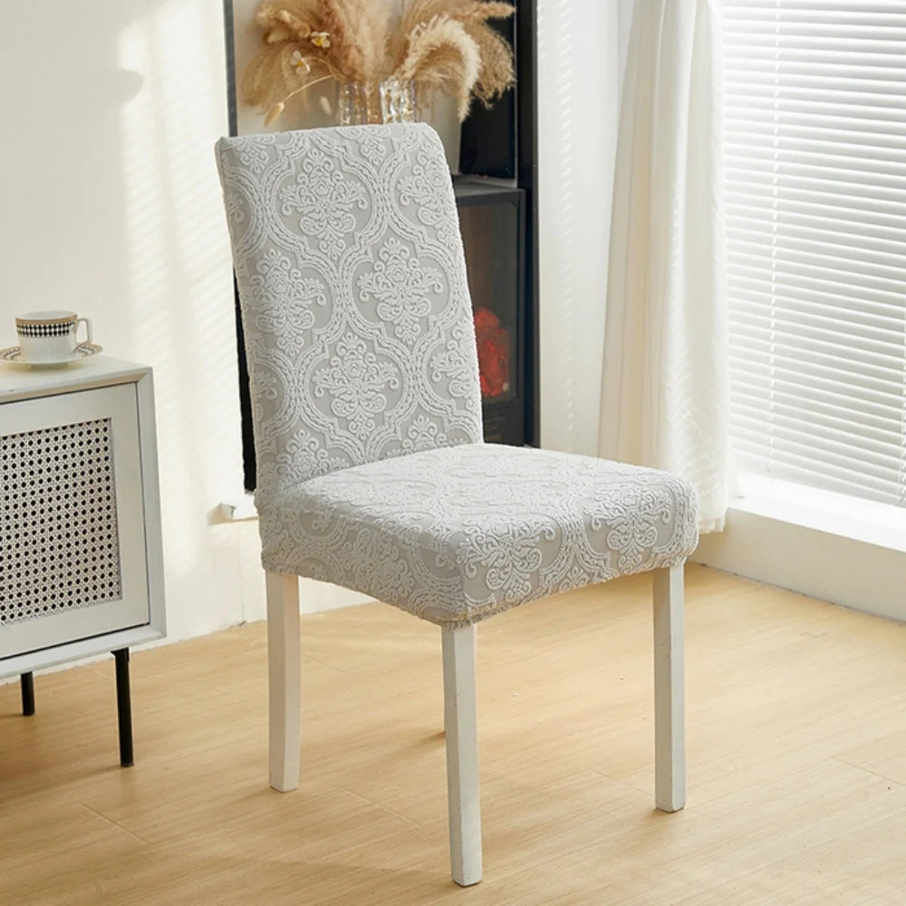 Evona Elegant Jacquard Chair Seat Slipcover - Image 11