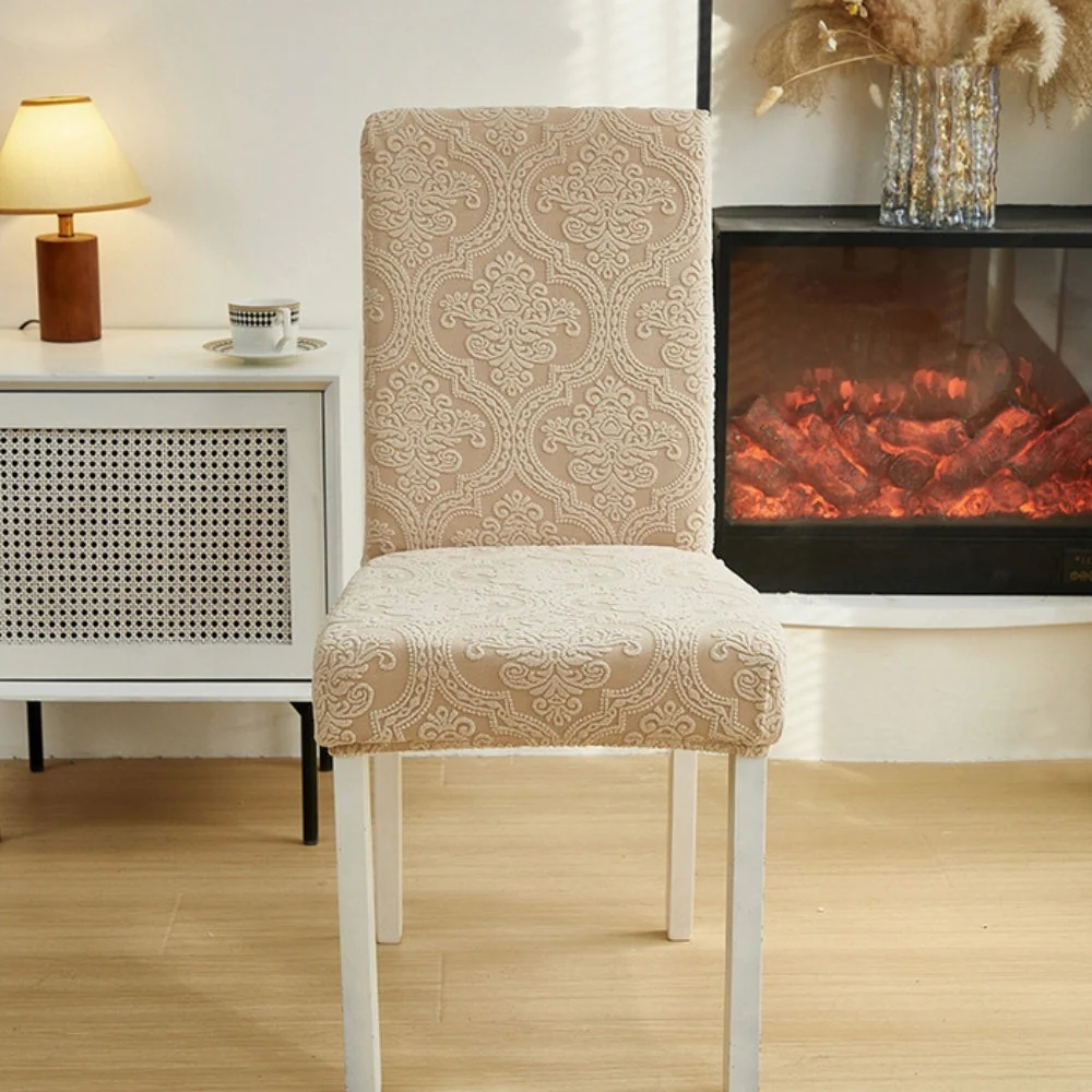 Evona Elegant Jacquard Chair Seat Slipcover - Image 4