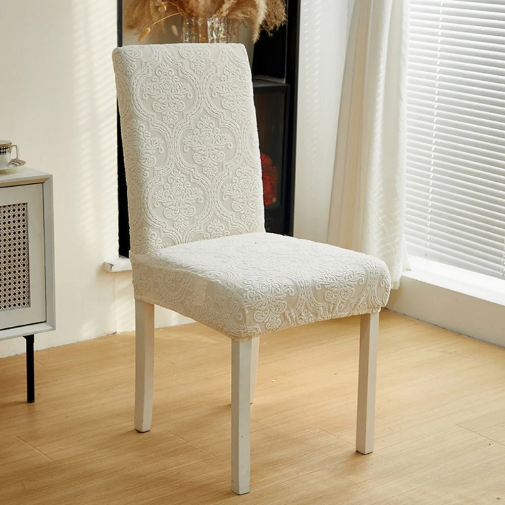 Evona Elegant Jacquard Chair Seat Slipcover - Image 5