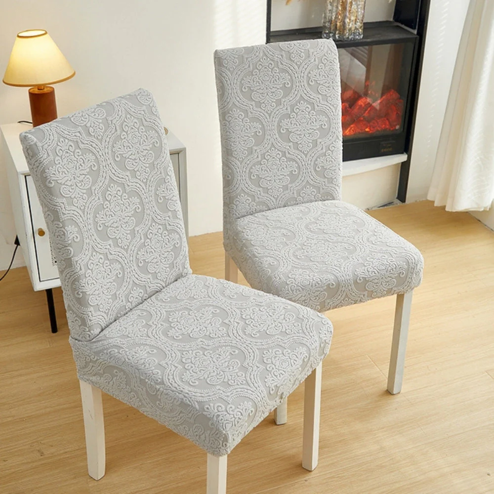 Evona Elegant Jacquard Chair Seat Slipcover - Image 7