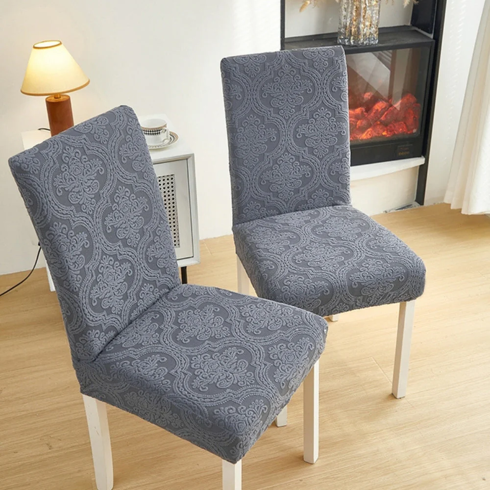 Evona Elegant Jacquard Chair Seat Slipcover - Image 8