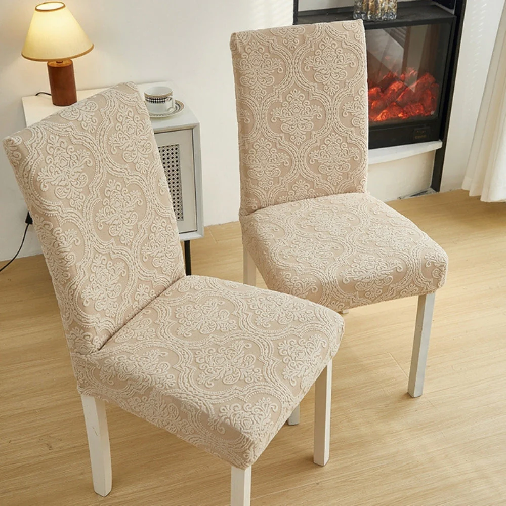Evona Elegant Jacquard Chair Seat Slipcover - Image 9