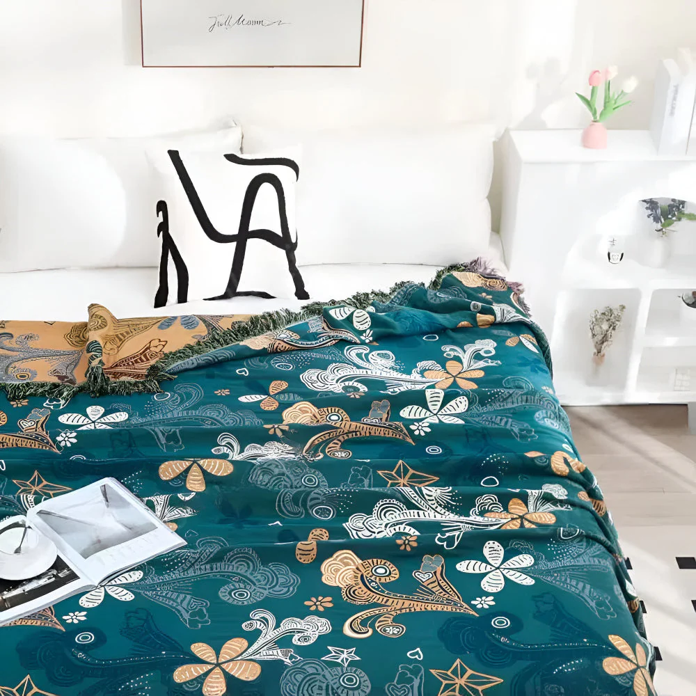 Exotic Floral Throw Blanket - Image 5