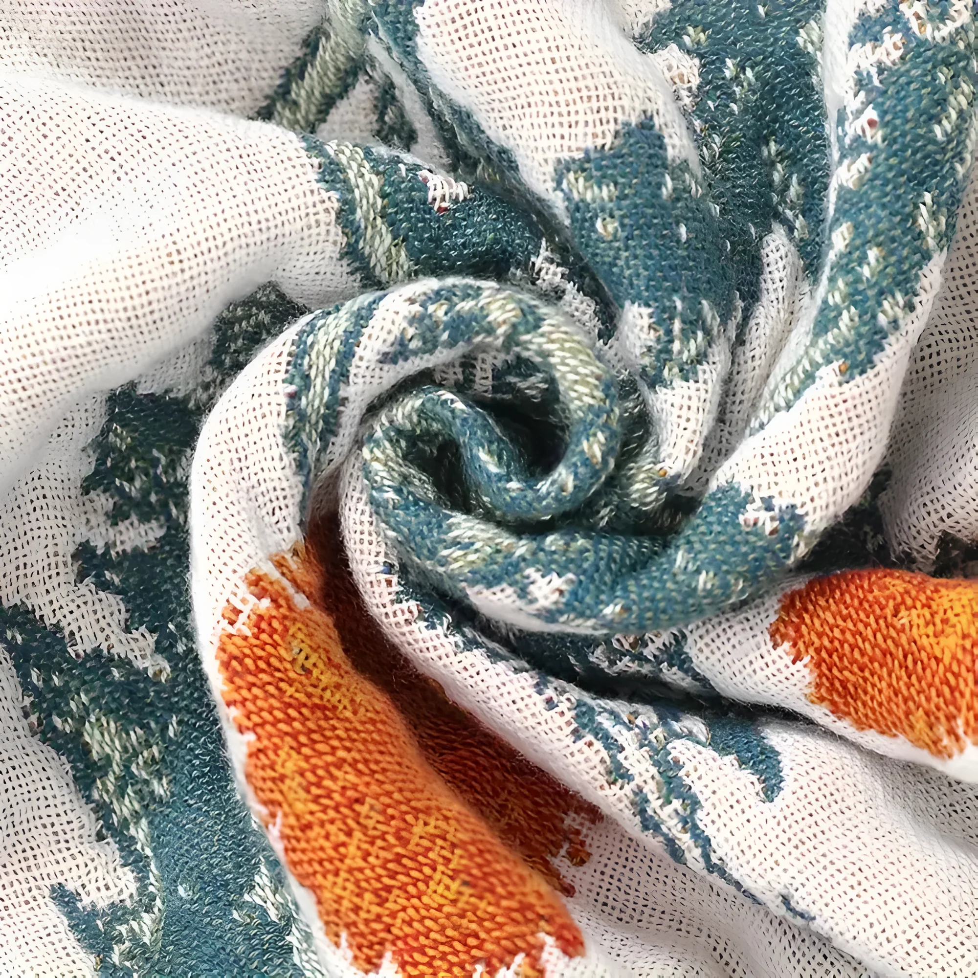 Farmhouse Floral Cotton Gauze Blanket - Image 6