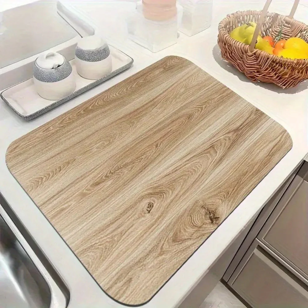 Faux Wood Grain Appliance Protector Mat - Image 3