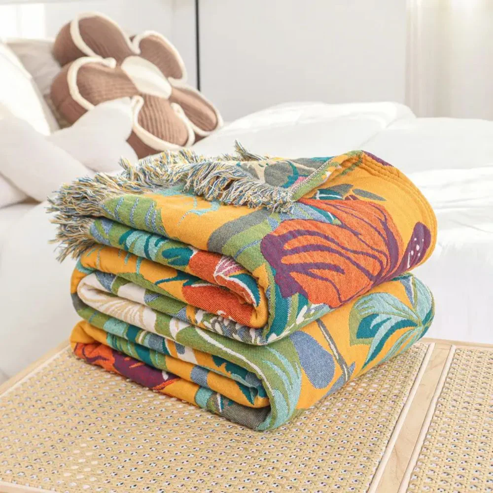 Festival Tropics Cotton Blanket - Image 3
