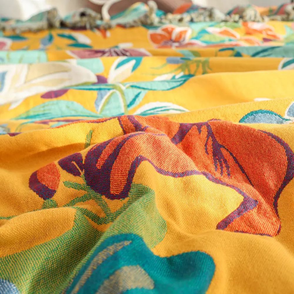 Festival Tropics Cotton Blanket - Image 4