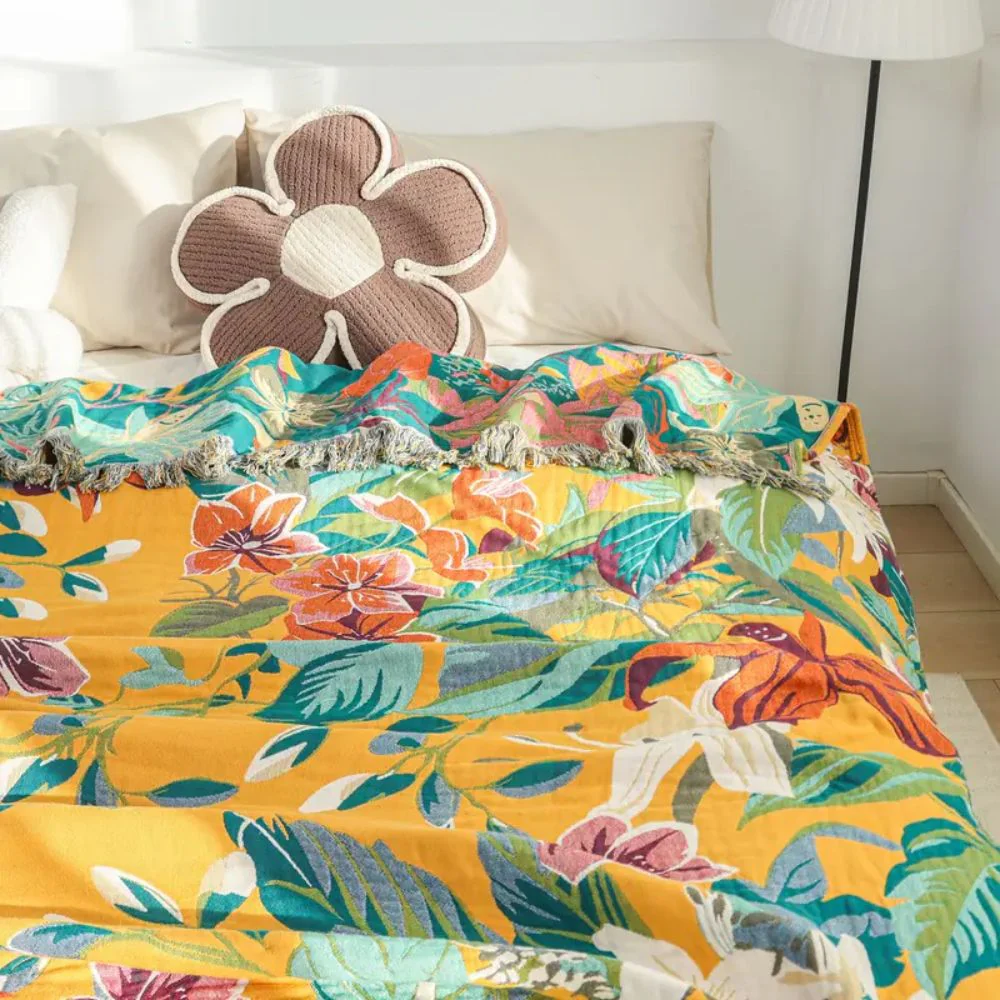 Festival Tropics Cotton Blanket - Image 5