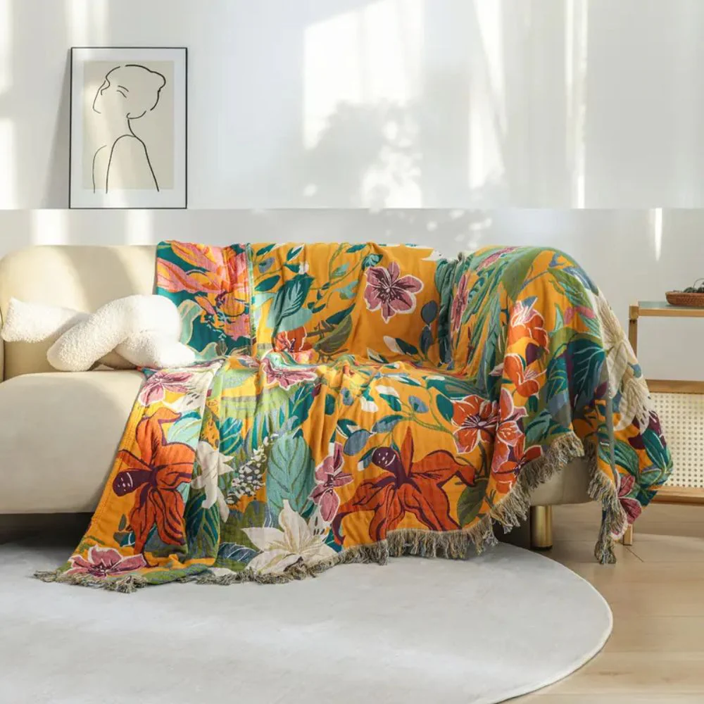 Festival Tropics Cotton Blanket - Image 6